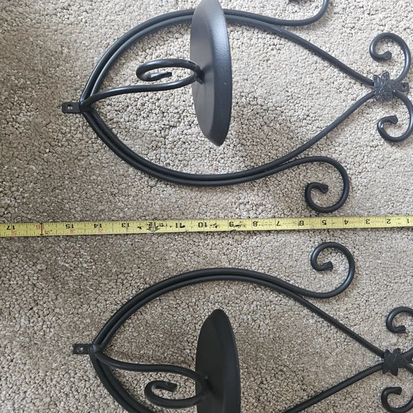 Black Wrought Iron Fish Wall Decor - Picture 3 of 3